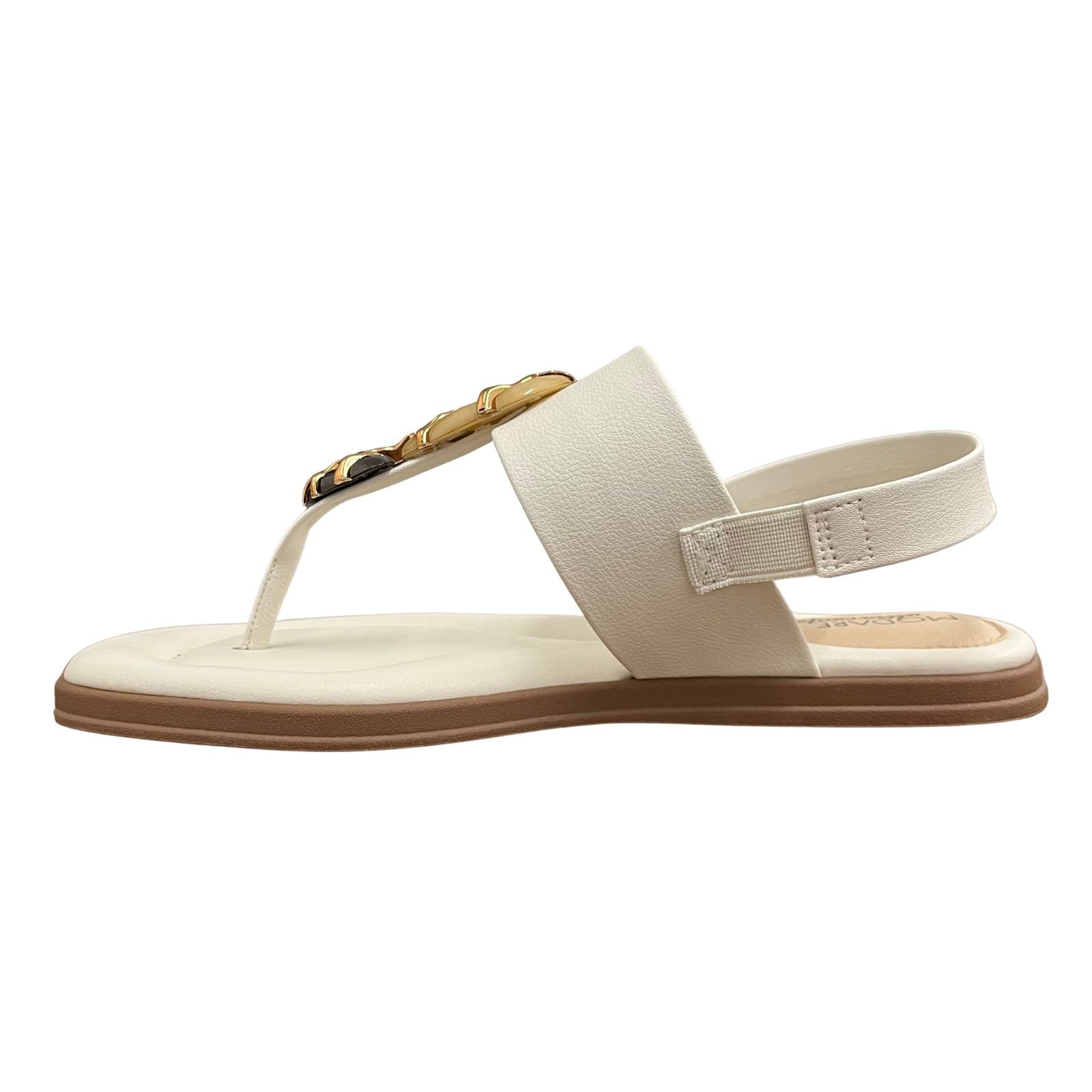 Sandália Feminina Rasteira Calce Fácil Modare 7212.103 Branco 3