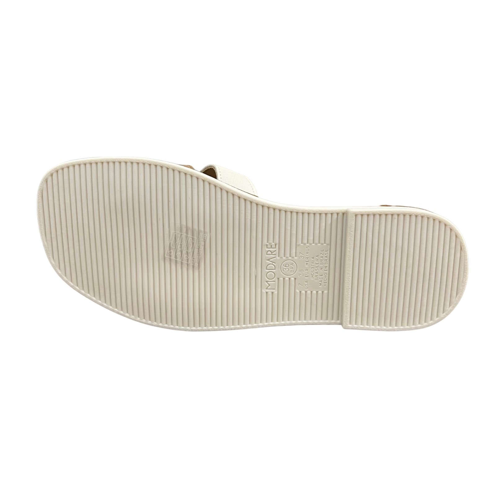 Tamanco Chinelo Feminino Rasteiro Modare 7205.107 Branco 4
