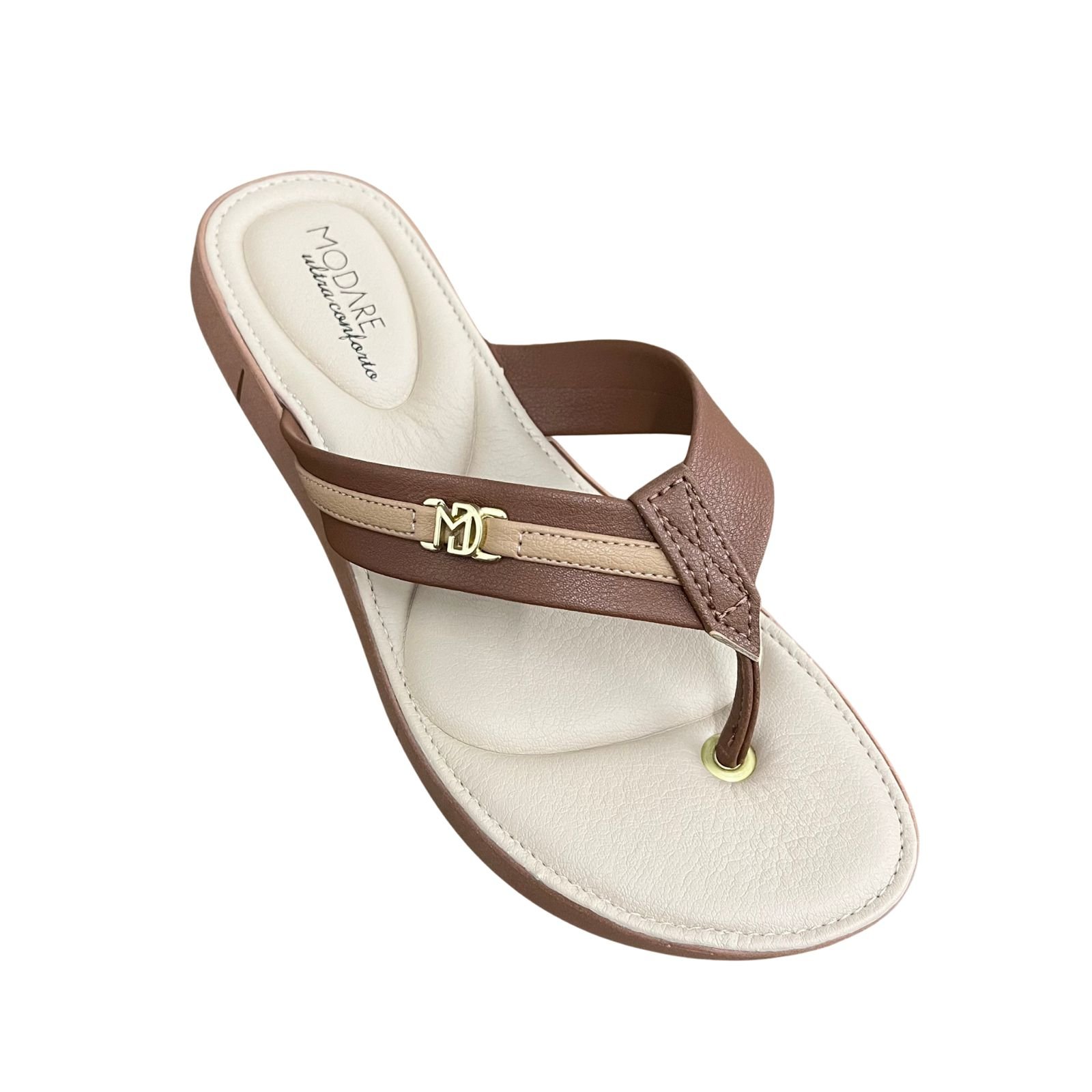 Chinelo Feminino Salto Modare Ultraconforto 7199.104 Marrom 2
