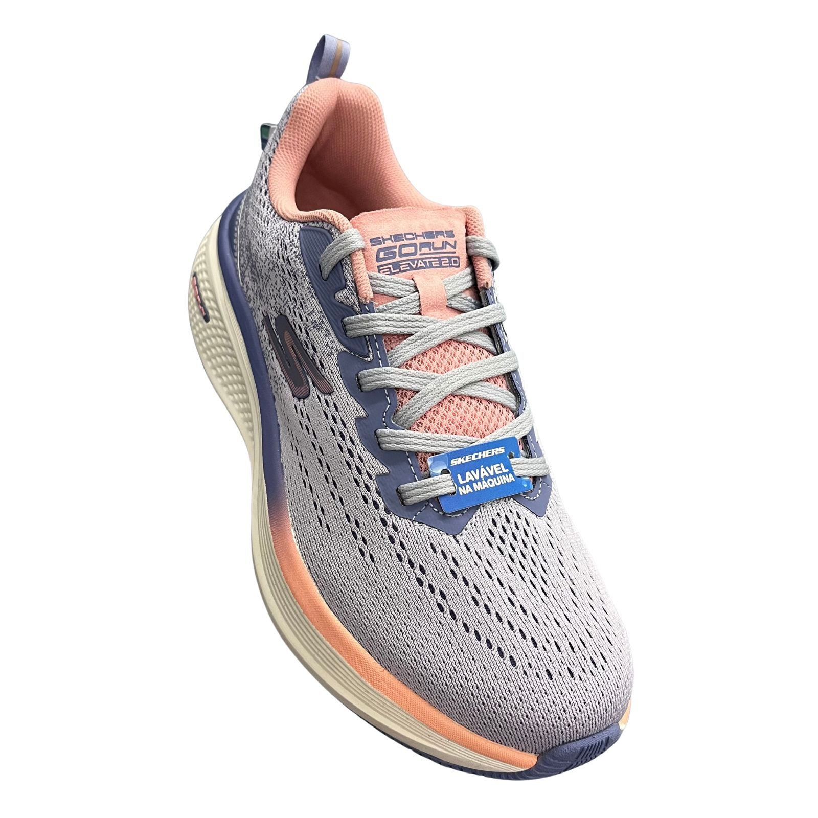 Tênis Esportivo Feminino Skechers Go Run Elevate 129000 Cinza 2