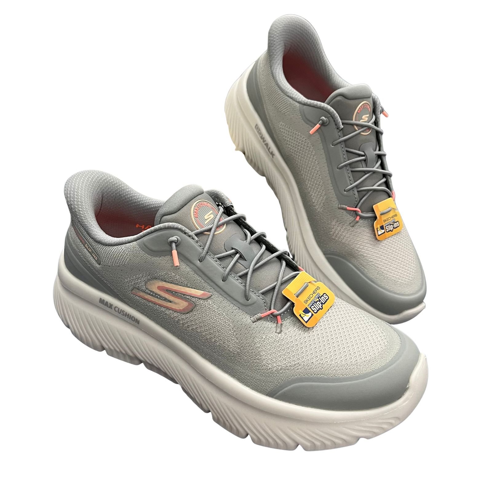 Tênis Feminino Slip-Ins Skechers Go Walk Max 125881 Cinza 5