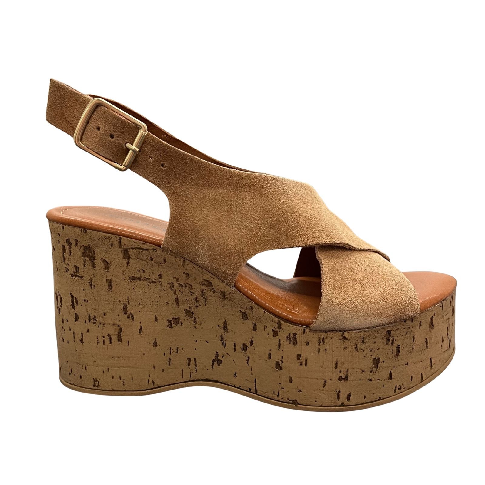 Sandália Plataforma Bottero Cortiça Em Couro 374701