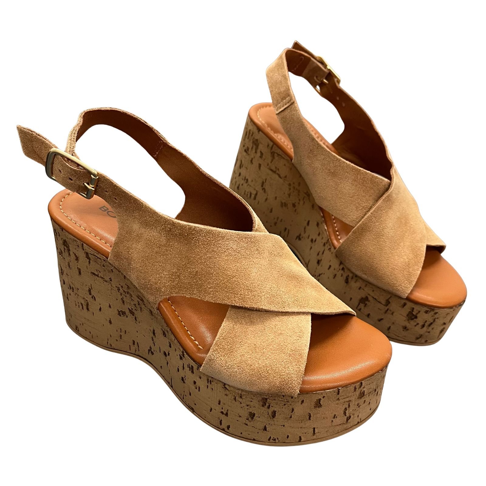 Sandália Plataforma Bottero Cortiça Em Couro 374701 Marrom 3