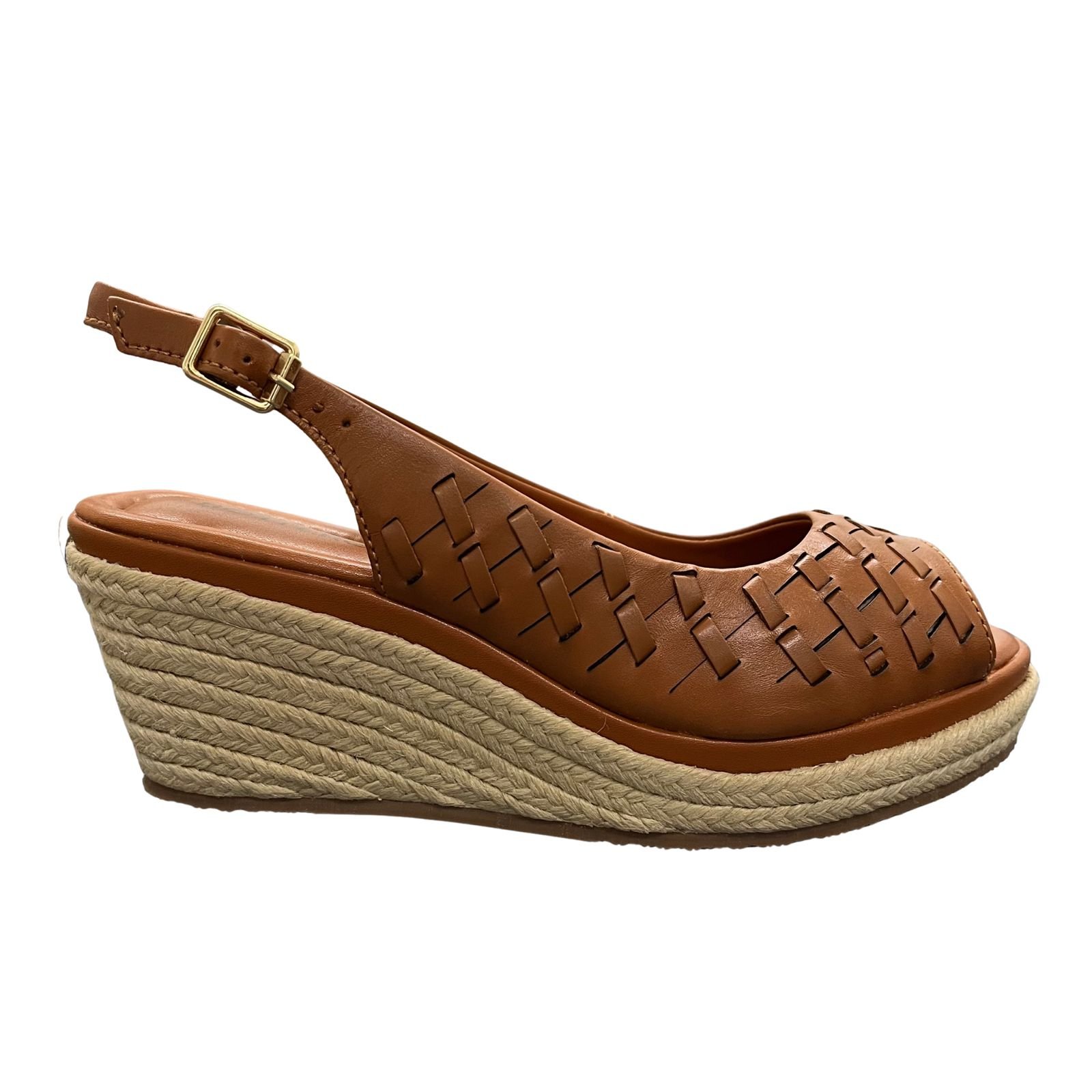 Sandália Anabela Espadrille Bottero Em Couro 372823