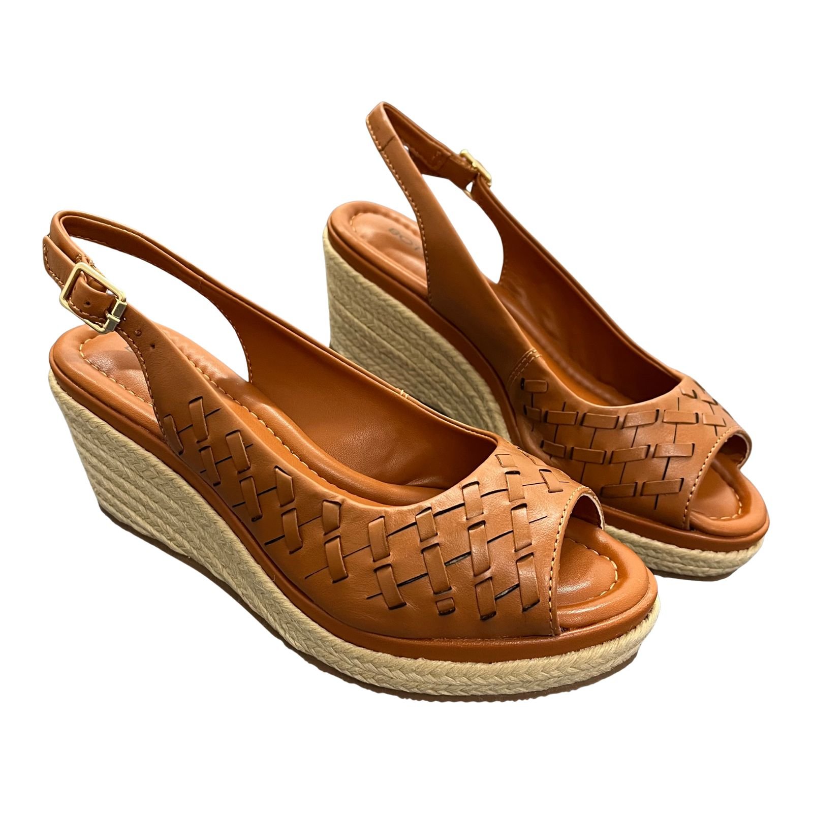 Sandália Anabela Espadrille Bottero Em Couro 372823 Marrom 3