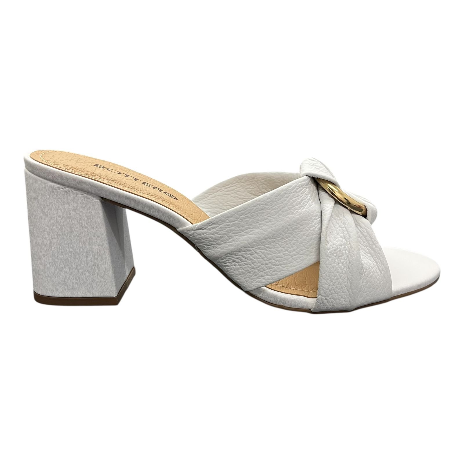 Tamanco Feminino Salto Bloco Bottero Em Couro 373702