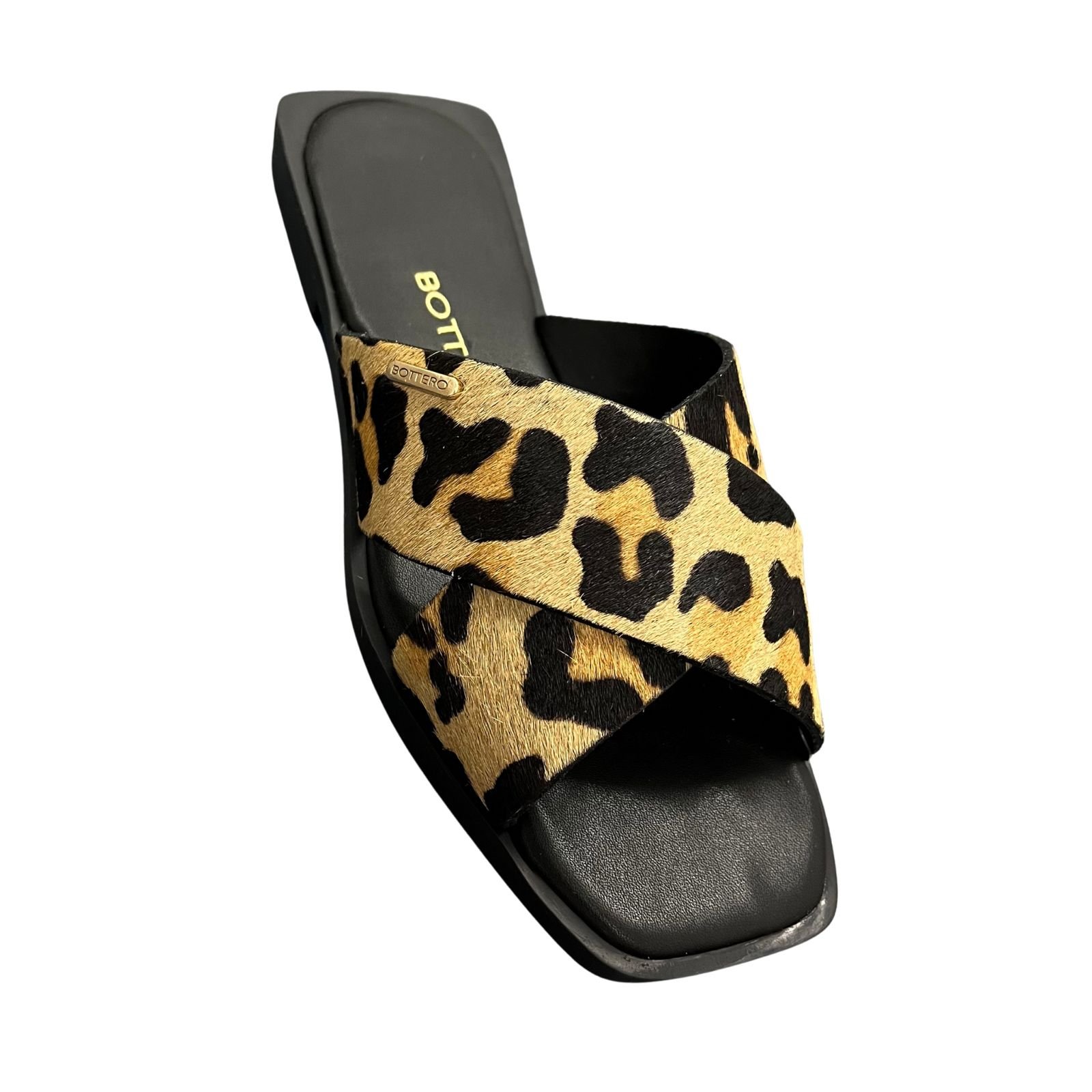 Sandália Rasteira Feminina Bottero Em Couro 336818 Animal Print 2