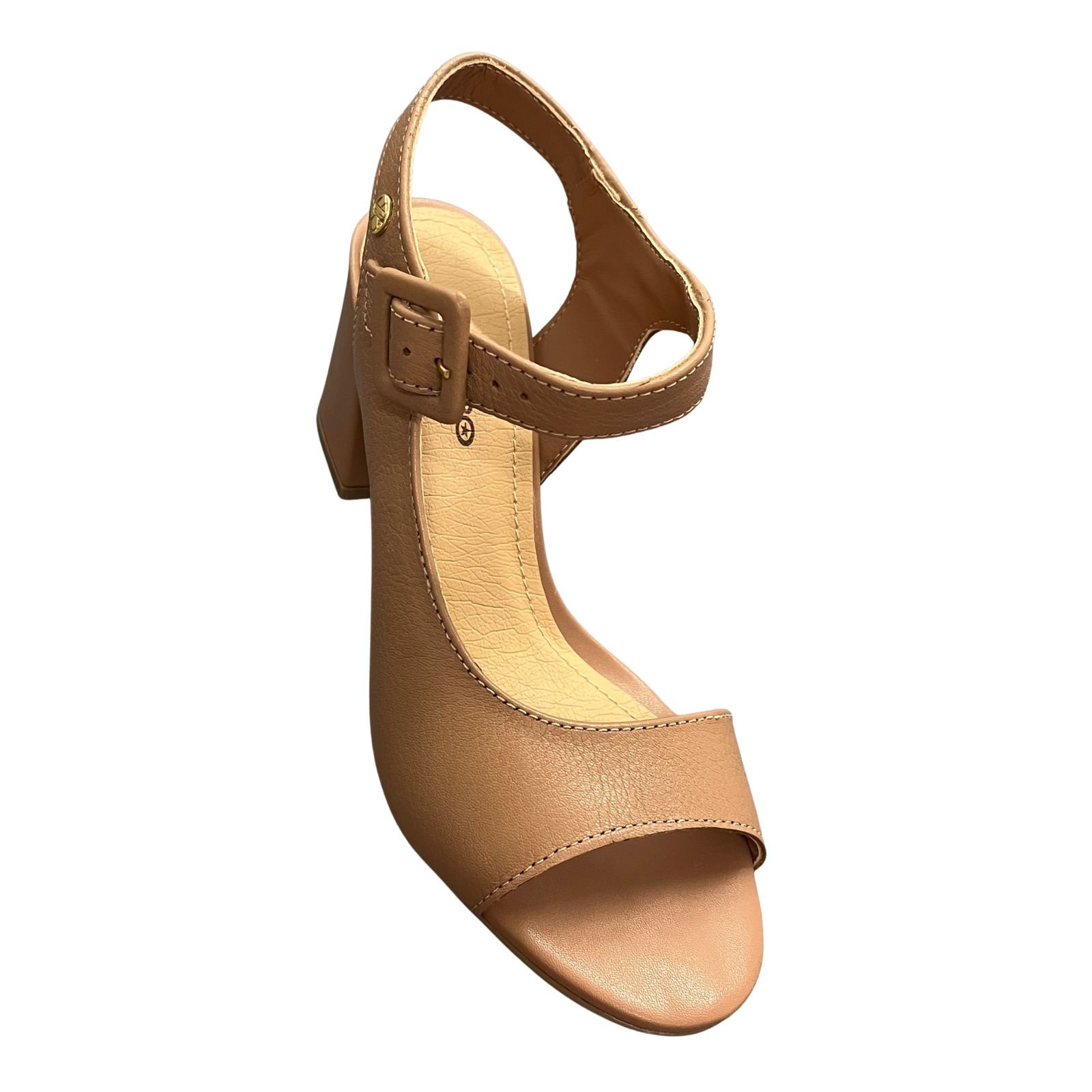 Sandália Feminina Salto Bloco Bottero Em Couro 372008 Marrom 2