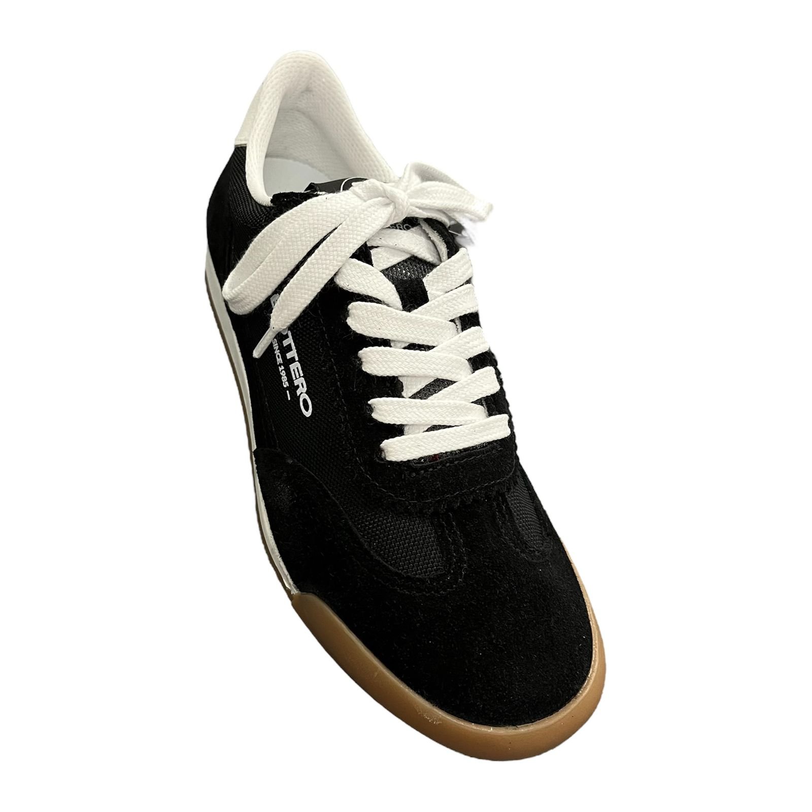 Tênis Casual Bottero Em Couro Camurça 370802 Preto 2