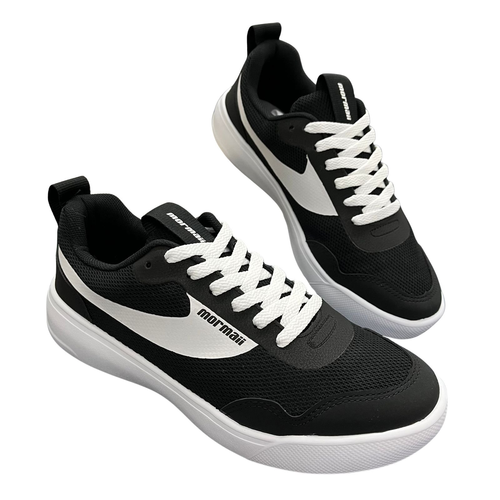 Tênis Casual Masculino Mormaii Flexer 208010 Preto/Branco 5