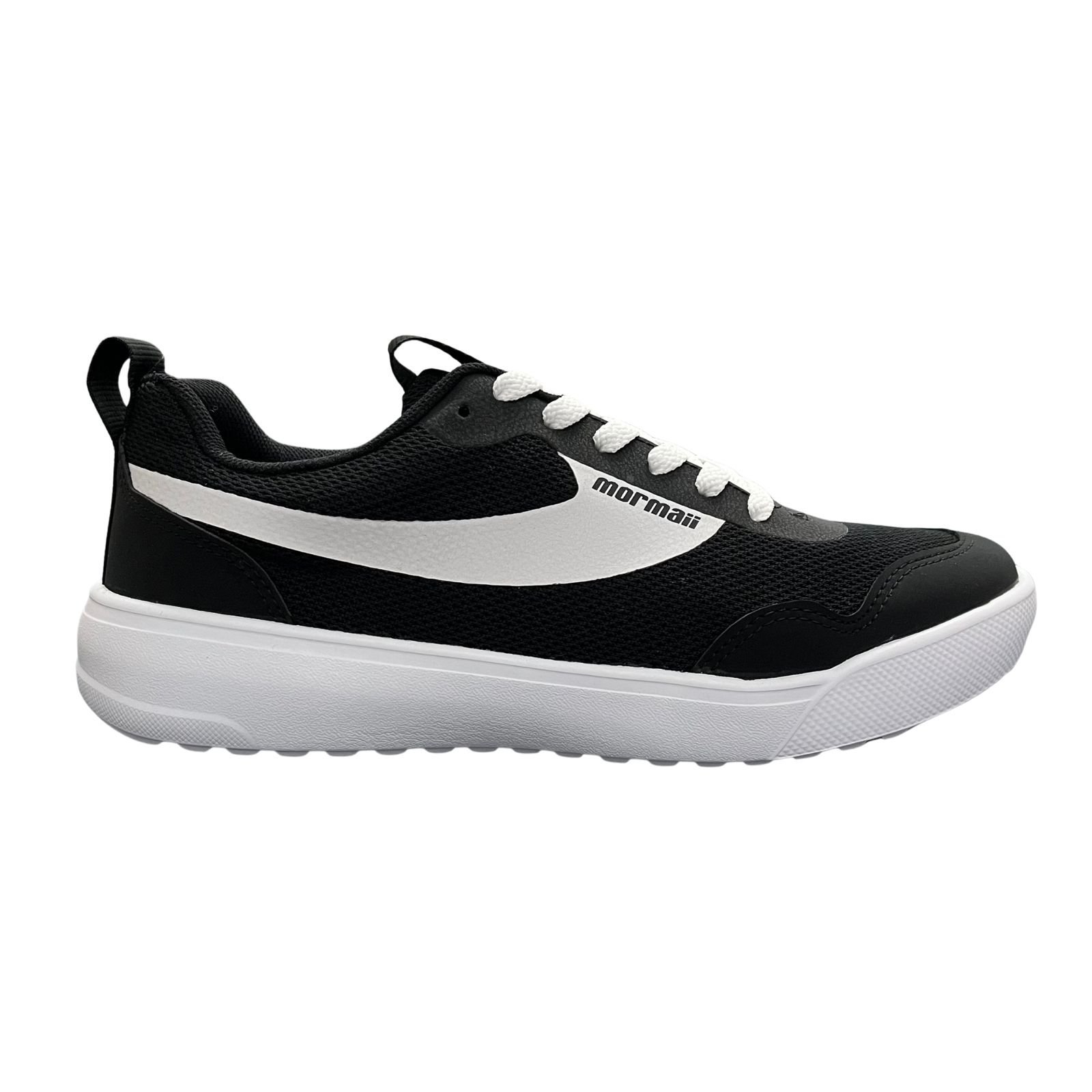 Tênis Casual Masculino Mormaii Flexer 208010 Preto/Branco 1