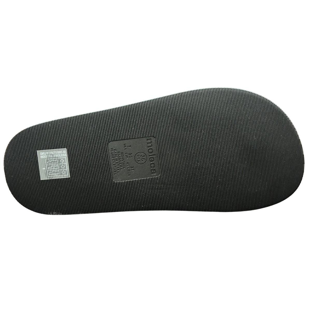 Sandália Papate Flatform Casual Feminino Moleca 5556111 Preto Preto 6