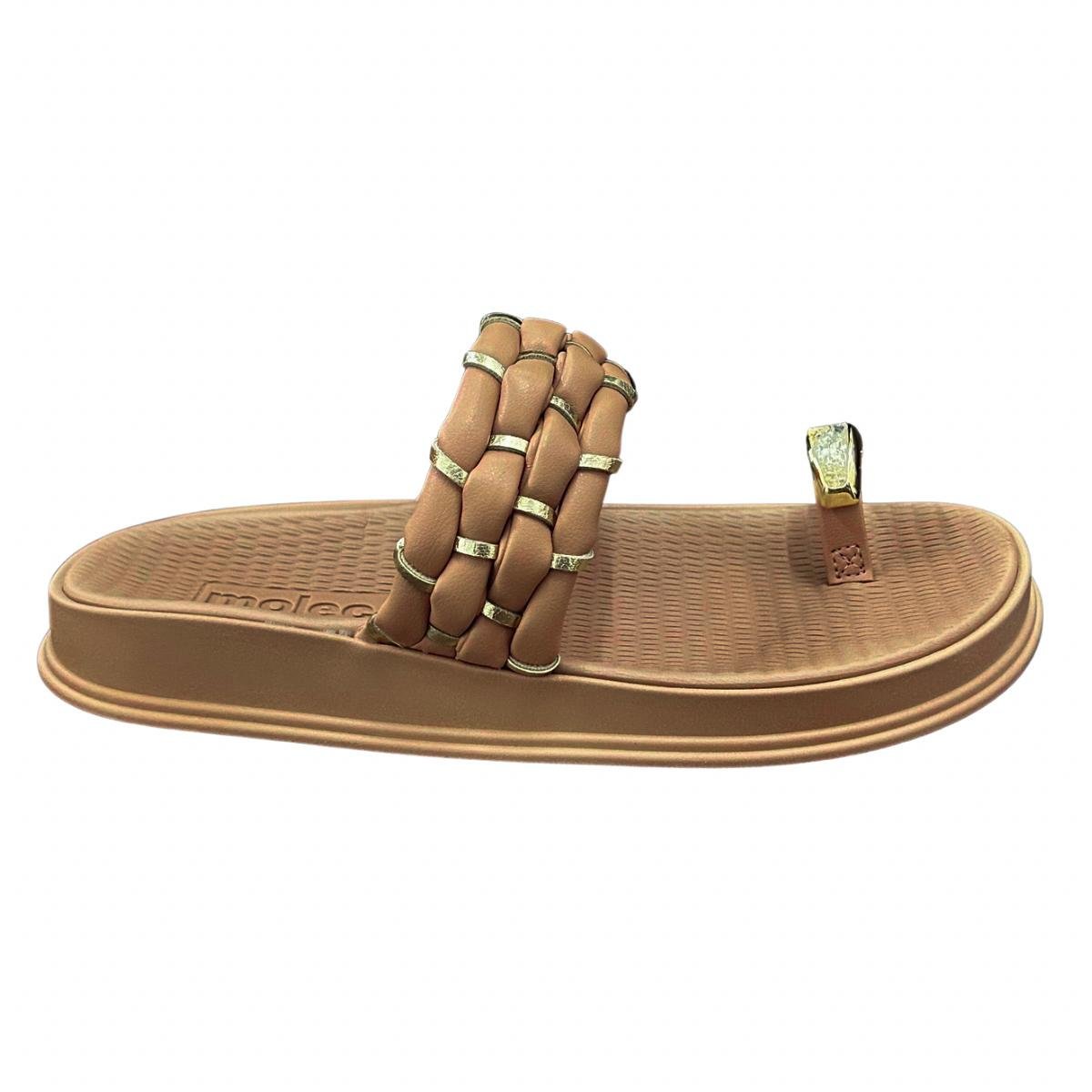 Sandália Papate Flatform Casual Feminino Moleca 5556111 Nude Nude 2