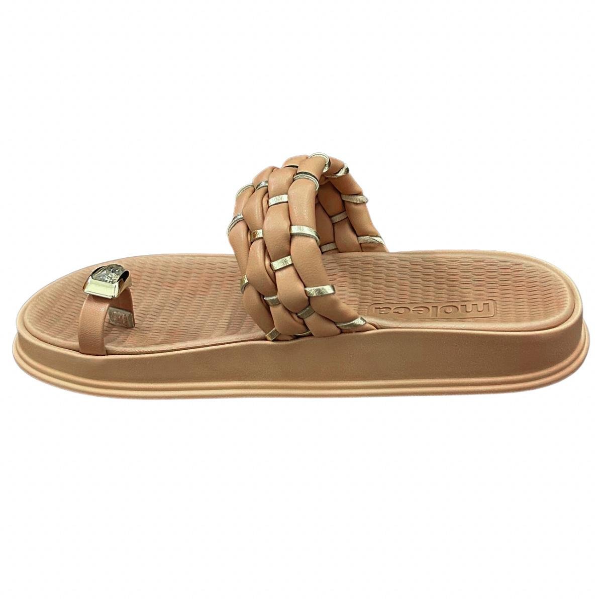 Sandália Papate Flatform Casual Feminino Moleca 5556111 Nude Nude 3