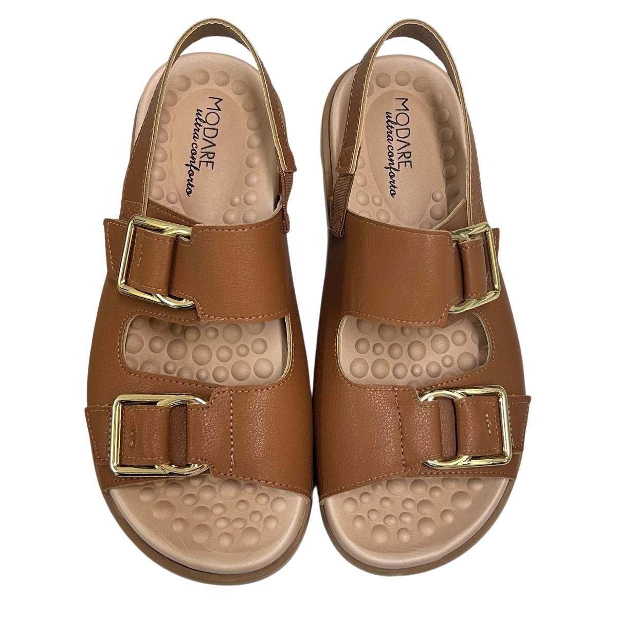 Sandália Papete Casual Feminino  Modare 7178121 Marrom Marrom 4