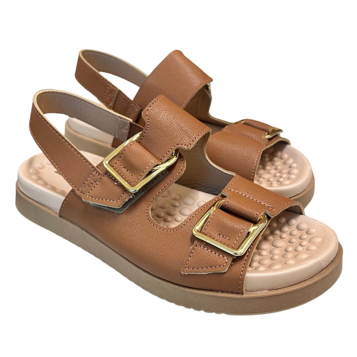 Sandália Papete Casual Feminino  Modare 7178121 Marrom Marrom 5