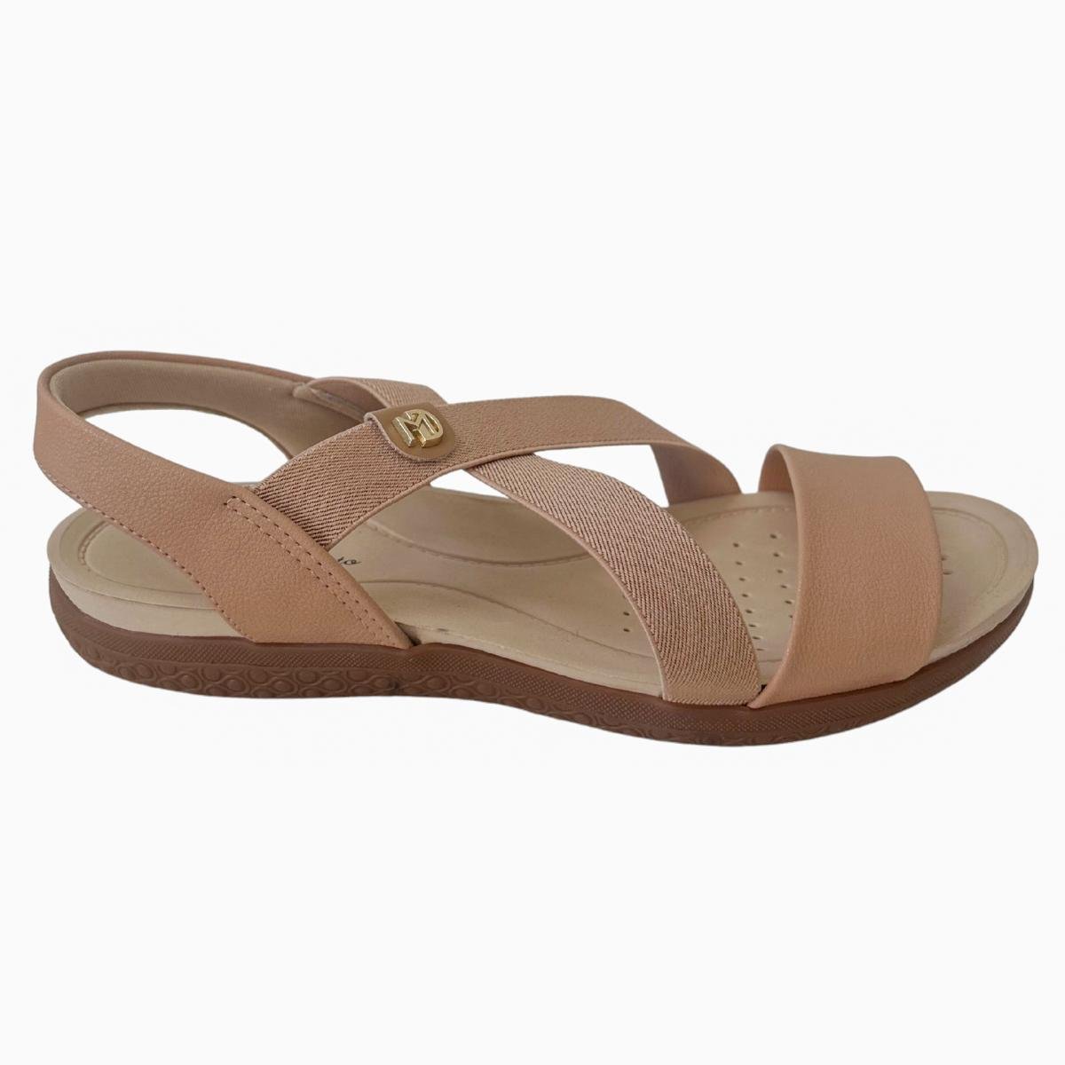 Sandália Flat Casual Feminino Modare 7125249 Nude Nude 2