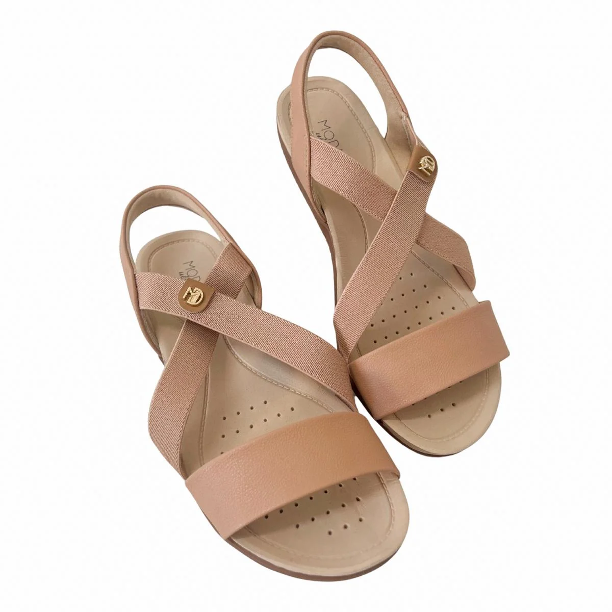 Sandália Flat Casual Feminino Modare 7125249 Nude Nude 5