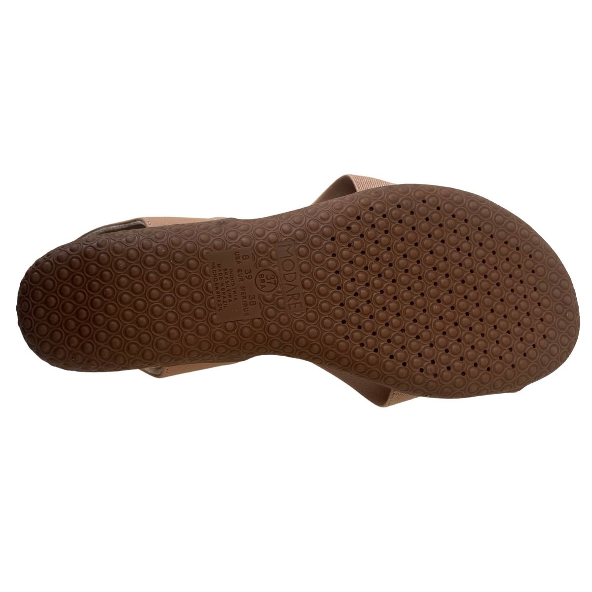 Sandália Flat Casual Feminino Modare 7125249 Nude Nude 6