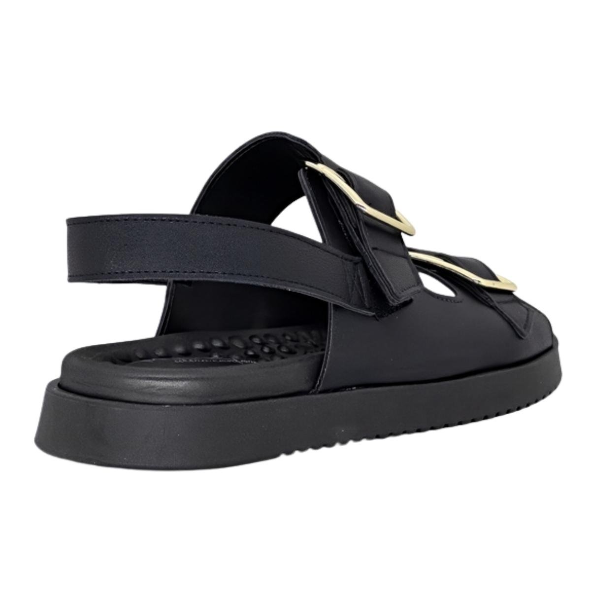 Sandália Papete Casual Feminina Modare 7178121 Preto Preto 6