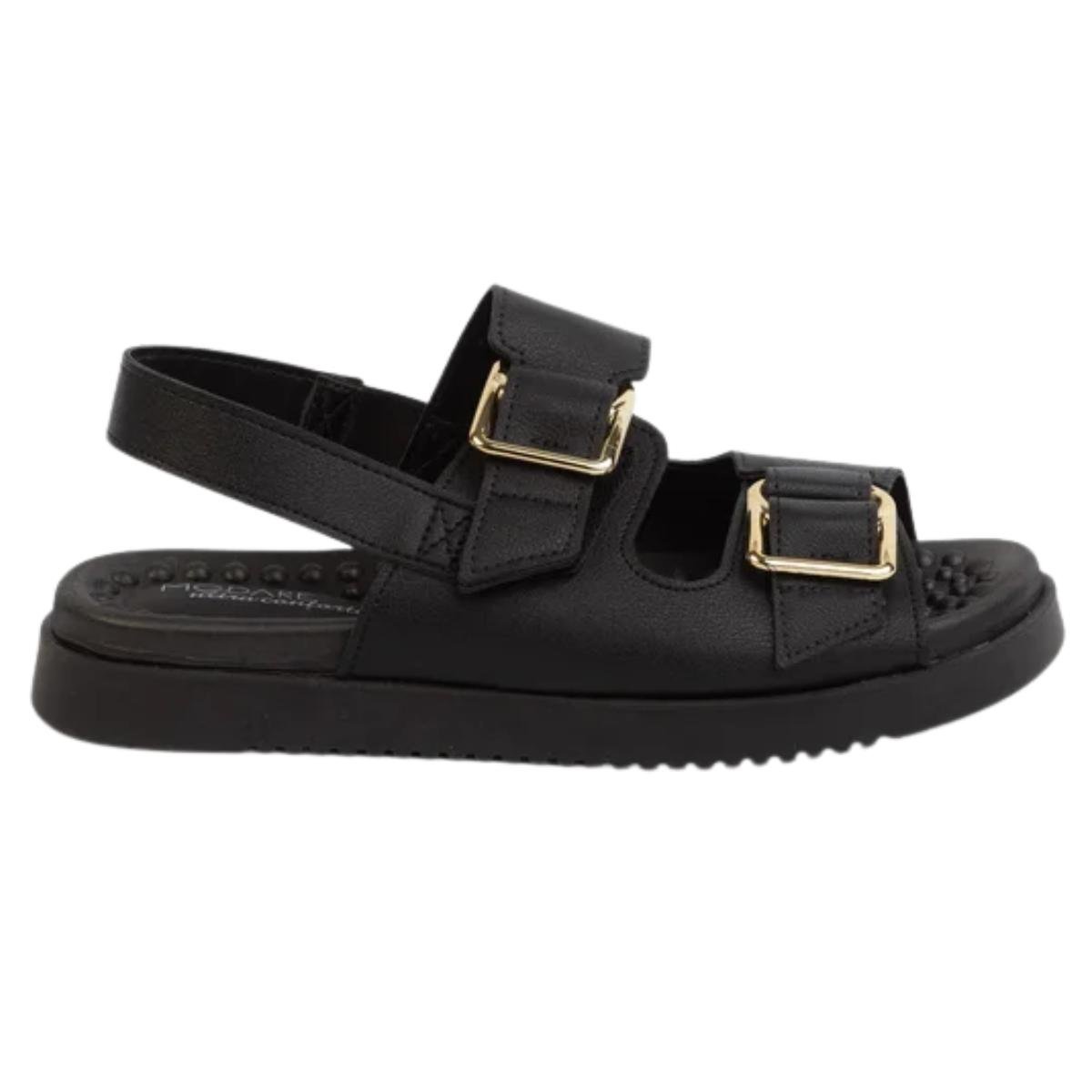 Sandália Papete Casual Feminina Modare 7178121 Preto Preto 2