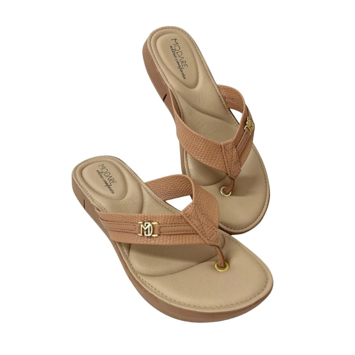 Tamanco Anabela Casual Feminino Modare 7199104 Nude Nude 4