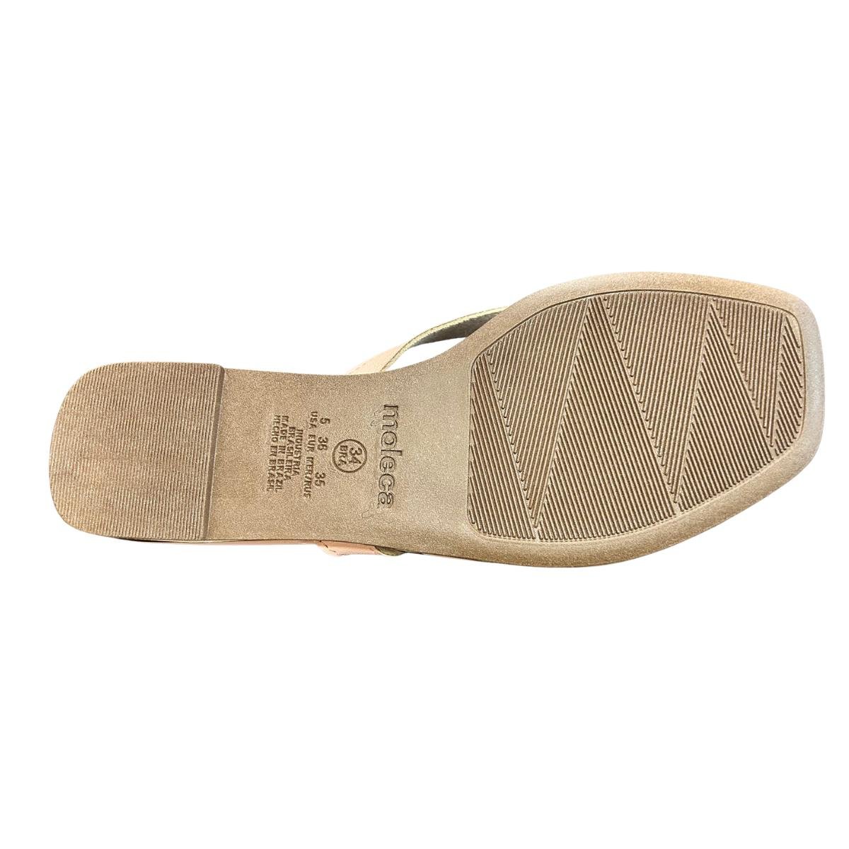 Chinelo Rasteira Slide Casual Feminino Moleca 5559102 Rosa Rosa 6