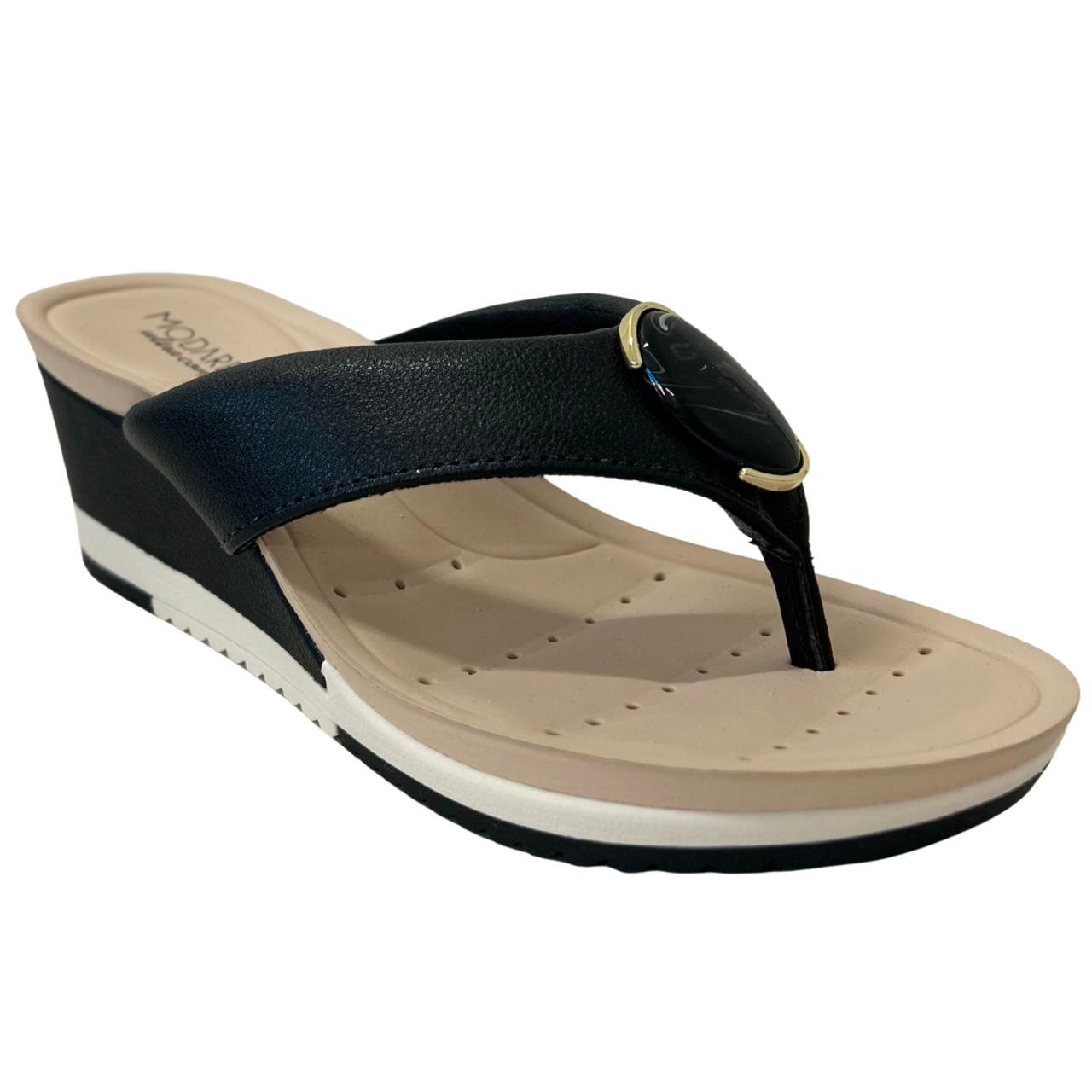 Tamanco Anabela Casual Feminino Modare 7123162 Preto