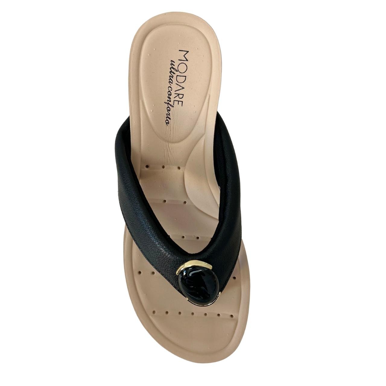 Tamanco Anabela Casual Feminino Modare 7123162 Preto Preto 4