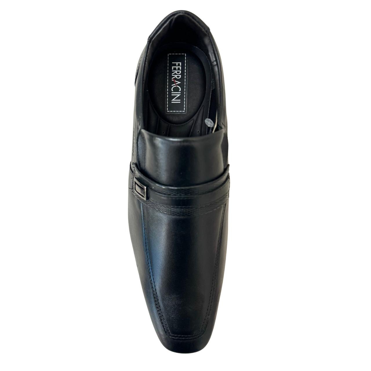 Sapato Social Masculino Ferracini London 4462-281G Preto Preto 4