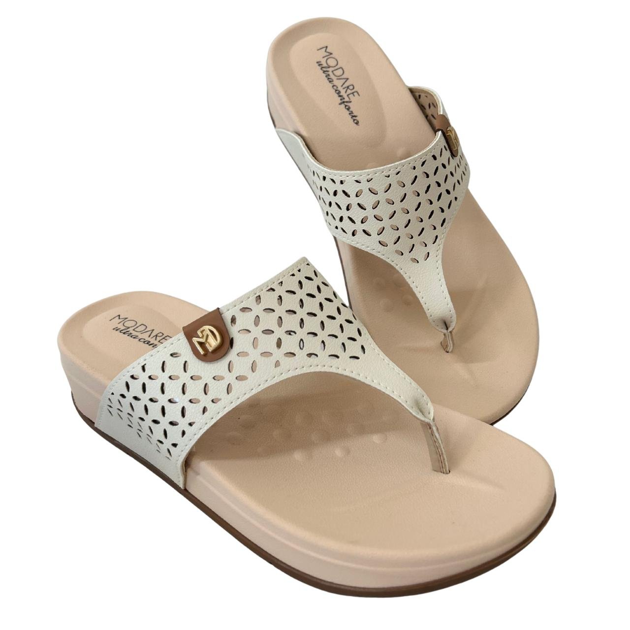 Tamanco Flatform Casual Feminino Modare 7207104 Off White Off White 5