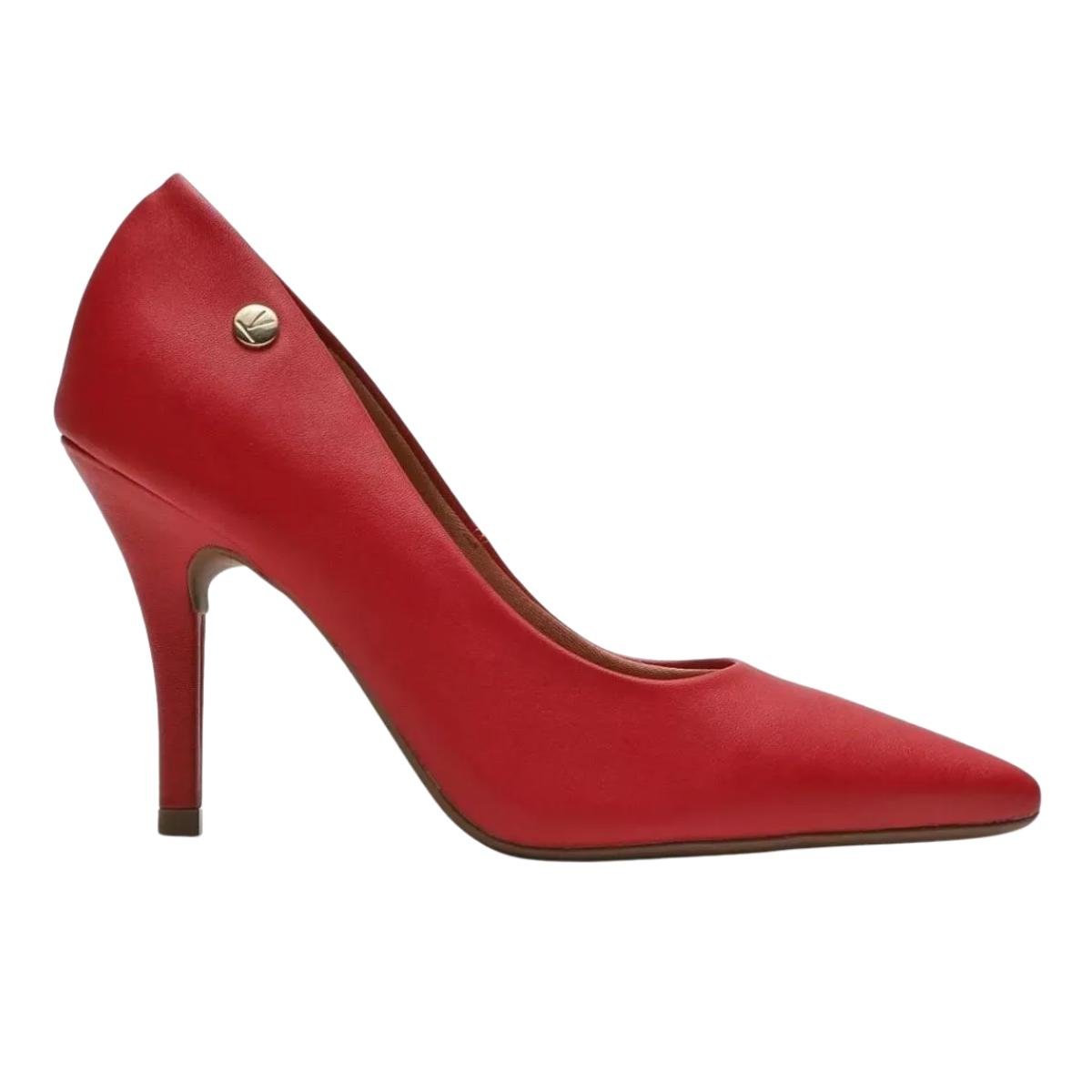 Sapato Scarpin Salto Fino Casual Feminino Vizzano 11841101 Vermelho Vermelho 2