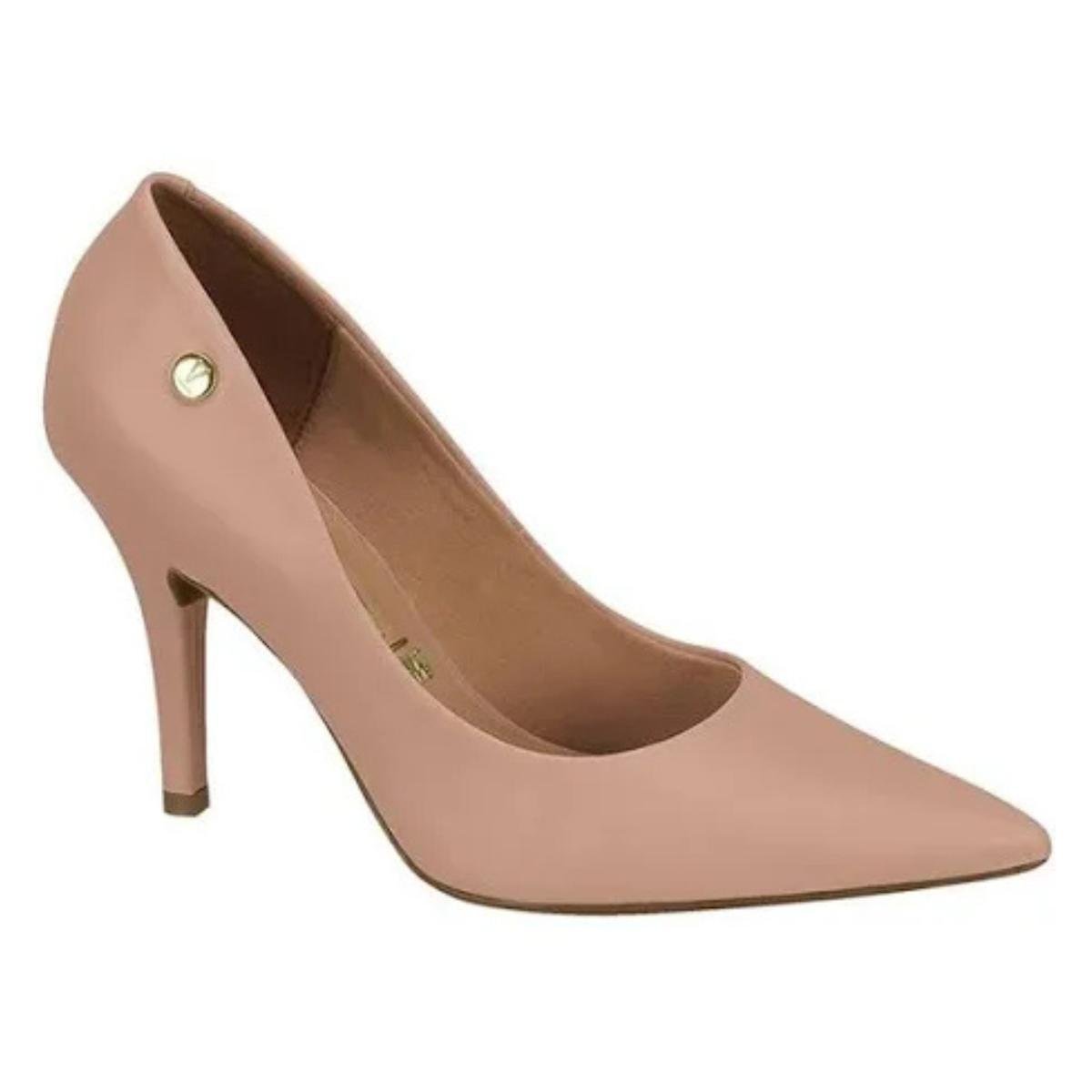 Sapato Scarpin Salto Fino Casual Feminino Vizzano 11841101 Bege