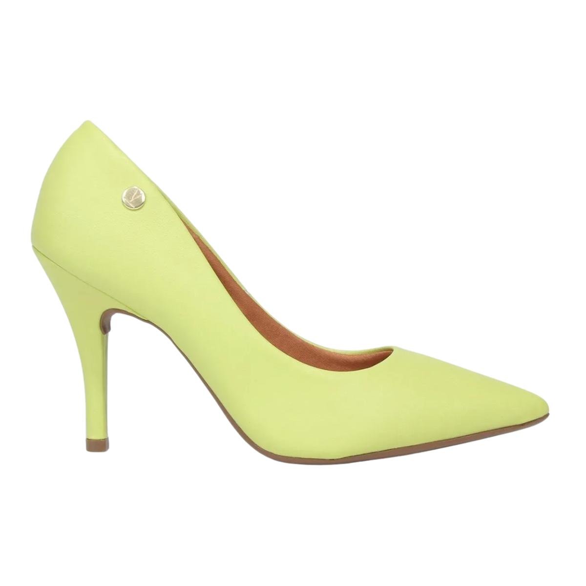 Sapato Scarpin Salto Fino Casual Feminino Vizzano 11841101 Verde Claro Verde Claro 2