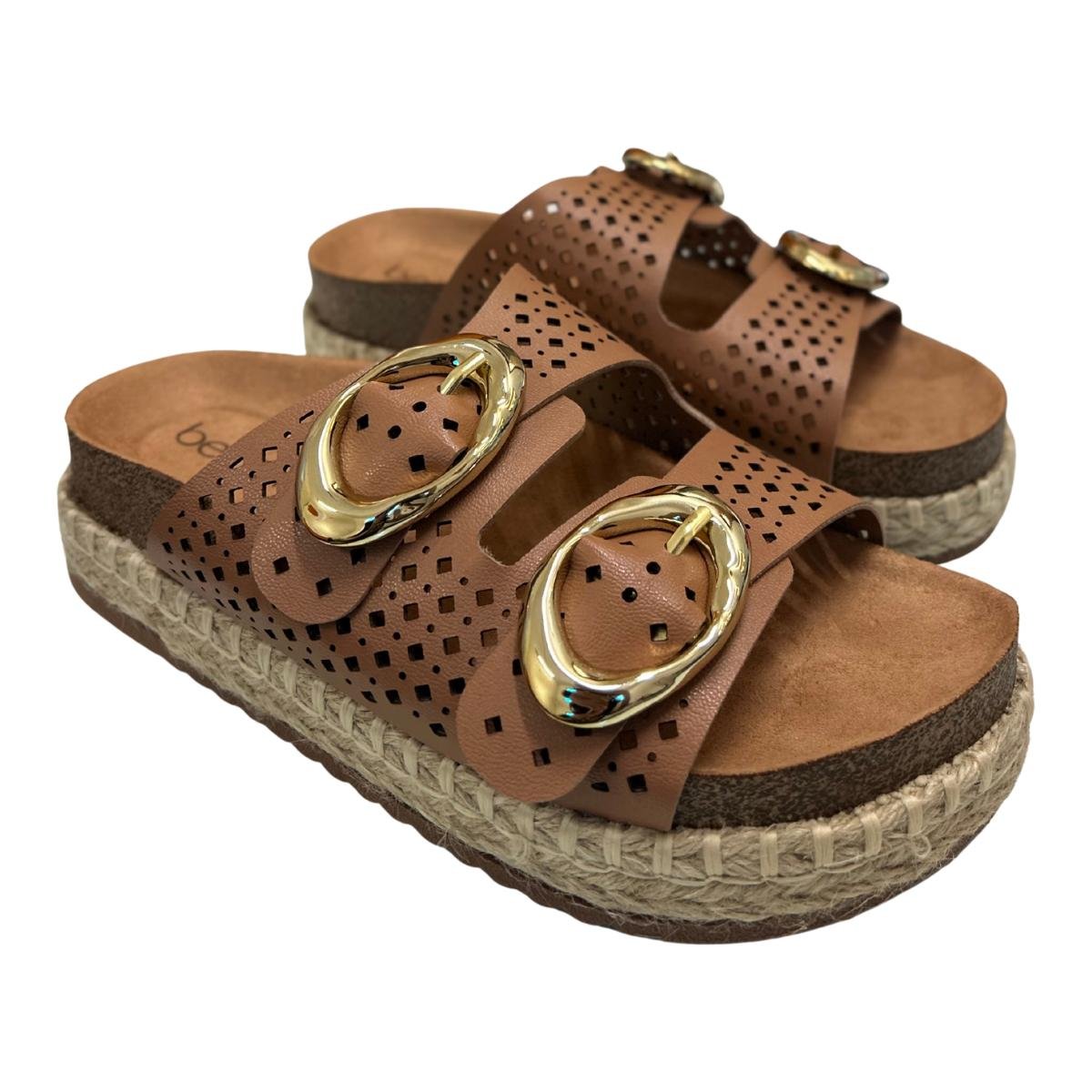 Sandália Papete Flatform Casual Feminino Beira Rio 8546213 Marrom Marrom 5