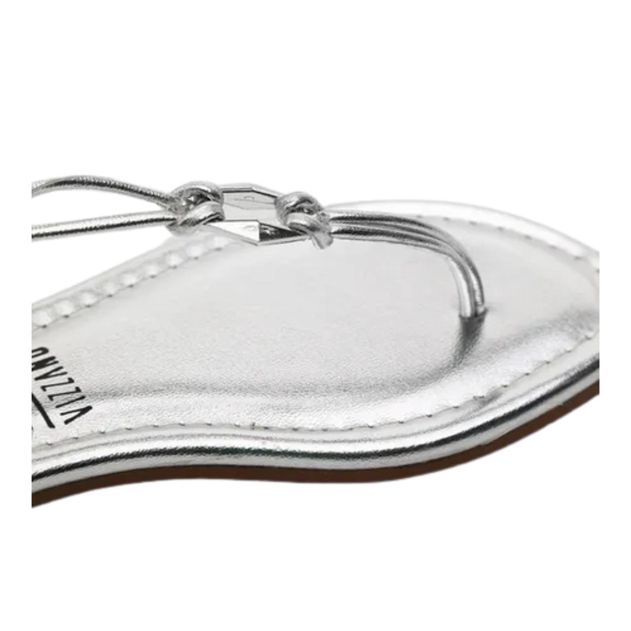 Sandália Rasteirinha Casual Feminina Vizzano 62351809 Prata Metalizada Prata 3