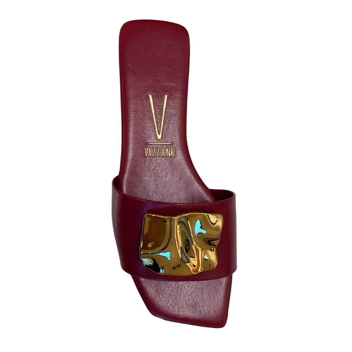 Sandália Rasteirinha Casual Feminino Vizzano 6553100 Vermelho Vermelho 4