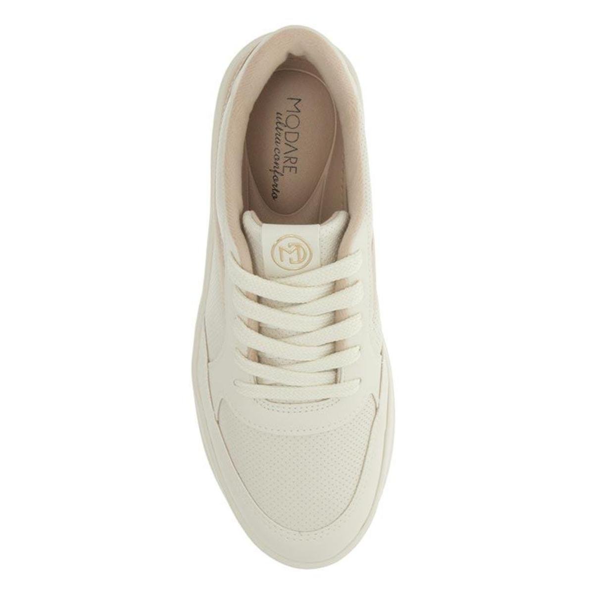 Tênis Casual Feminino Modare 7402102 Branco Branco 6