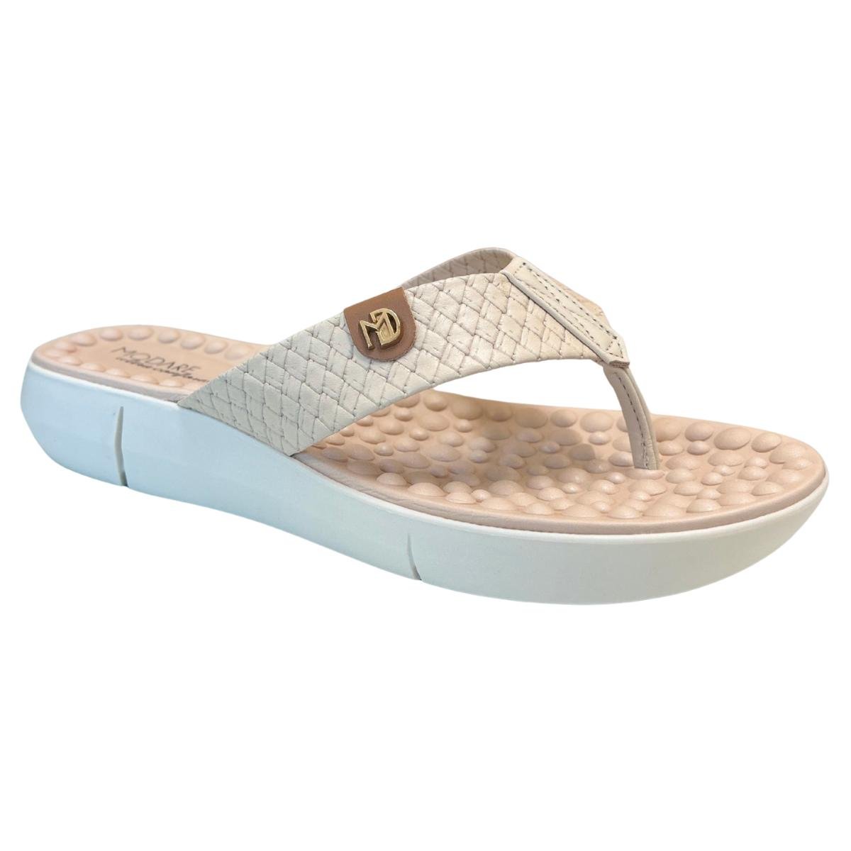 Tamanco Anabela Casual Feminino Modare 7142106 Creme