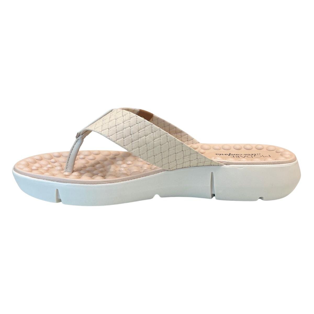 Tamanco Anabela Casual Feminino Modare 7142106 Creme Bege 3