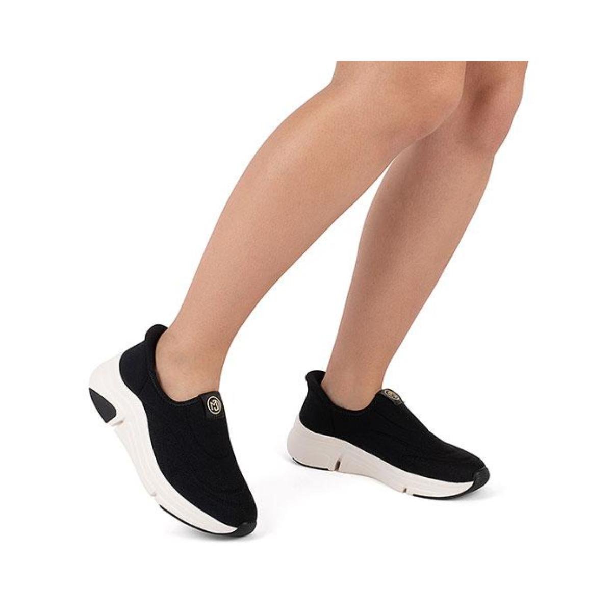 Tênis Slip On Casual Feminino Modare 7401107 Preto Preto 5