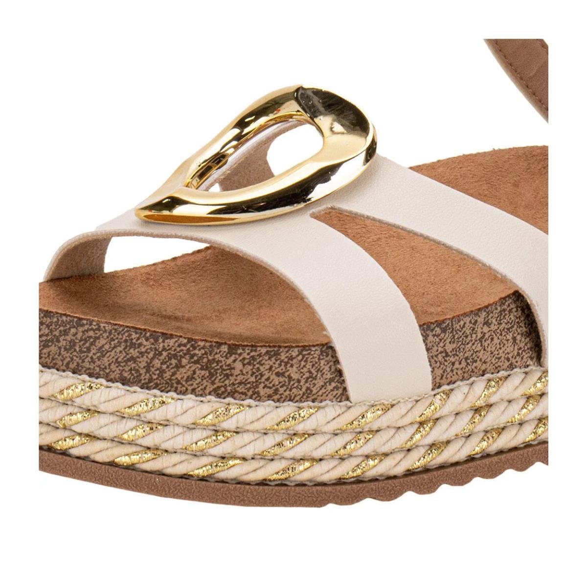 Sandália Papete Flatform Casual Feminino Beira Rio 8546207 Branco Branco 4