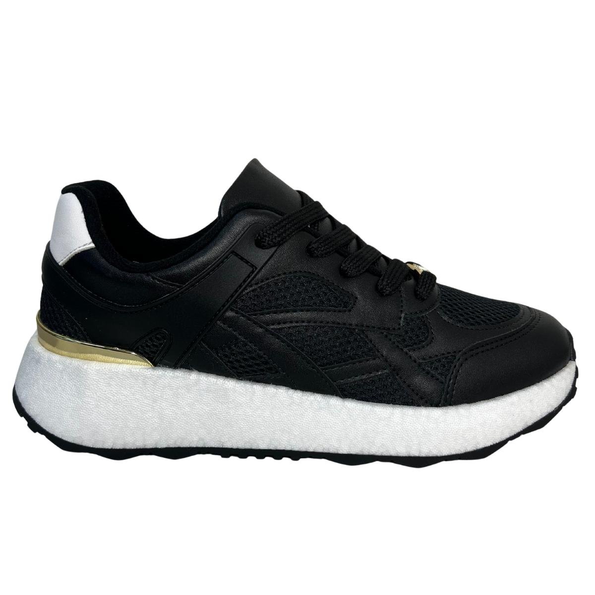 Tênis Jogging Casual Feminino Vizzano 1452203 Preto Preto 2