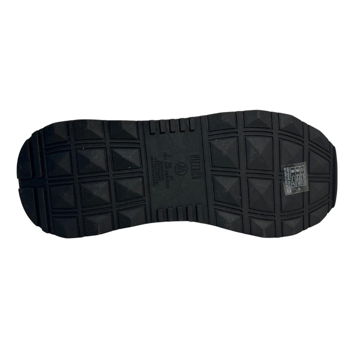 Tênis Jogging Casual Feminino Vizzano 1452203 Preto Preto 7