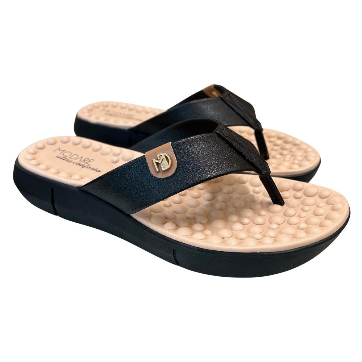 Tamanco Anabela Casual Feminino Modare 7142106 Preto Preto 5