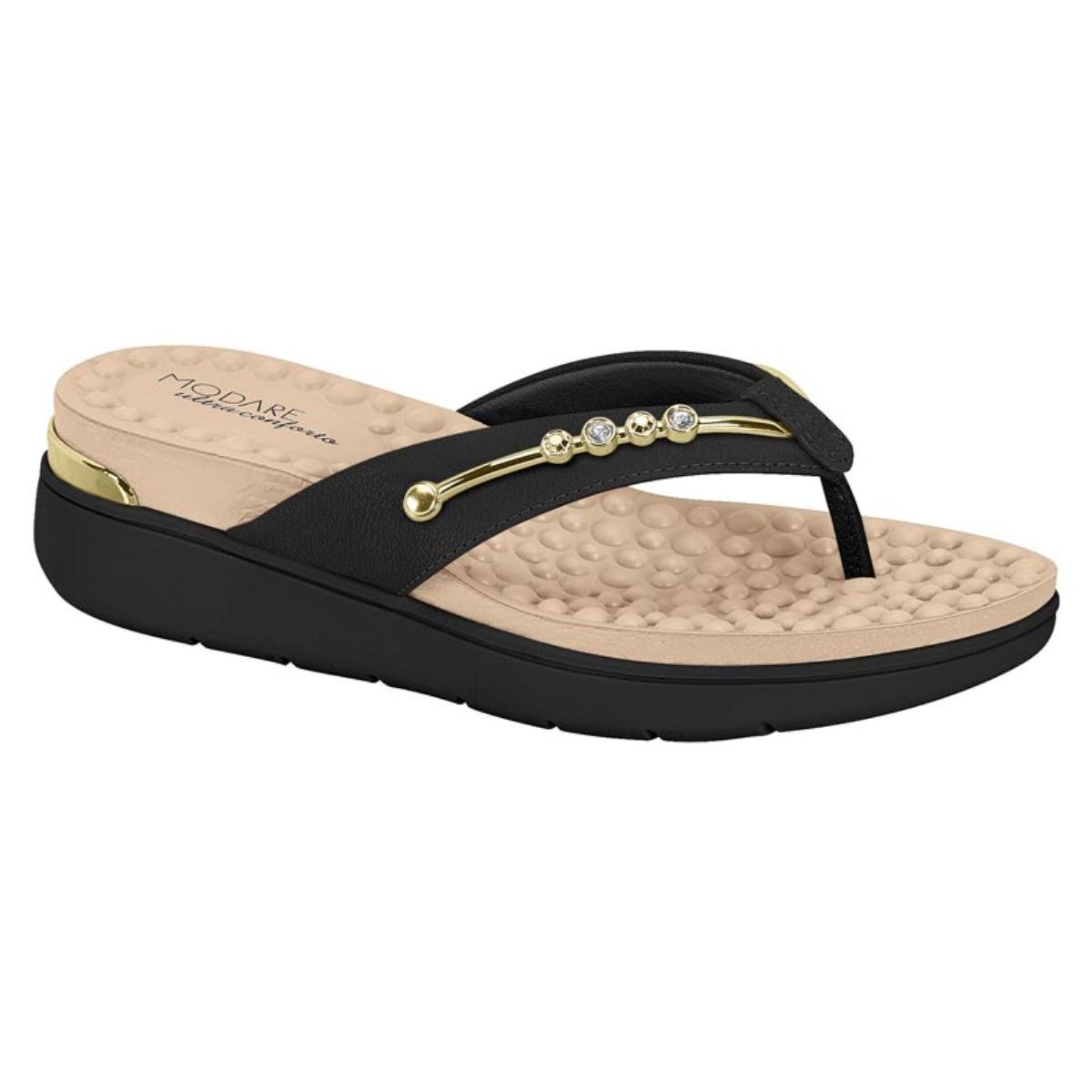 Tamanco Anabela Casual Feminino Modare 7151115 Preto