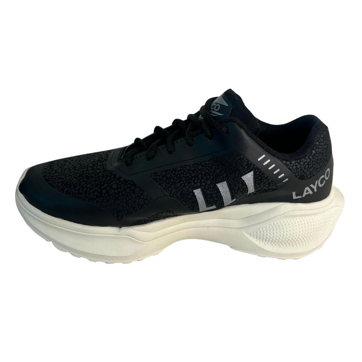 Tênis Running Esportivo Feminino Layco L04 Preto Preto 3