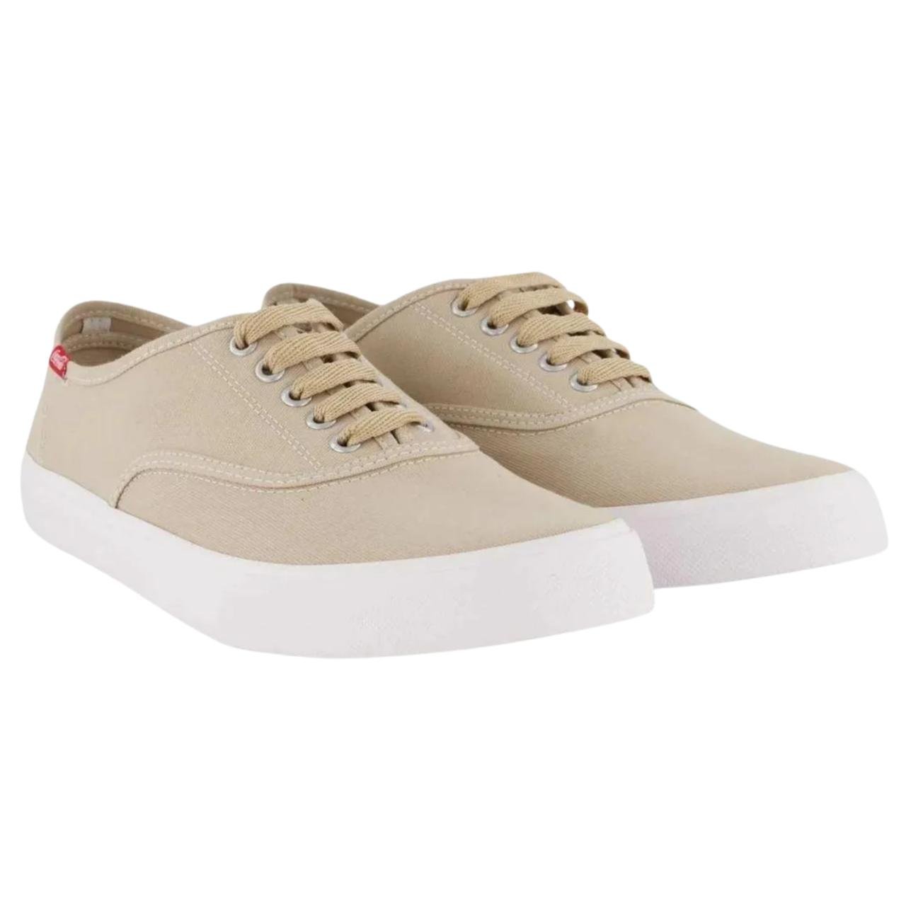 Tênis Casual Masculino Coca Cola CC0471 Areia Bege 3