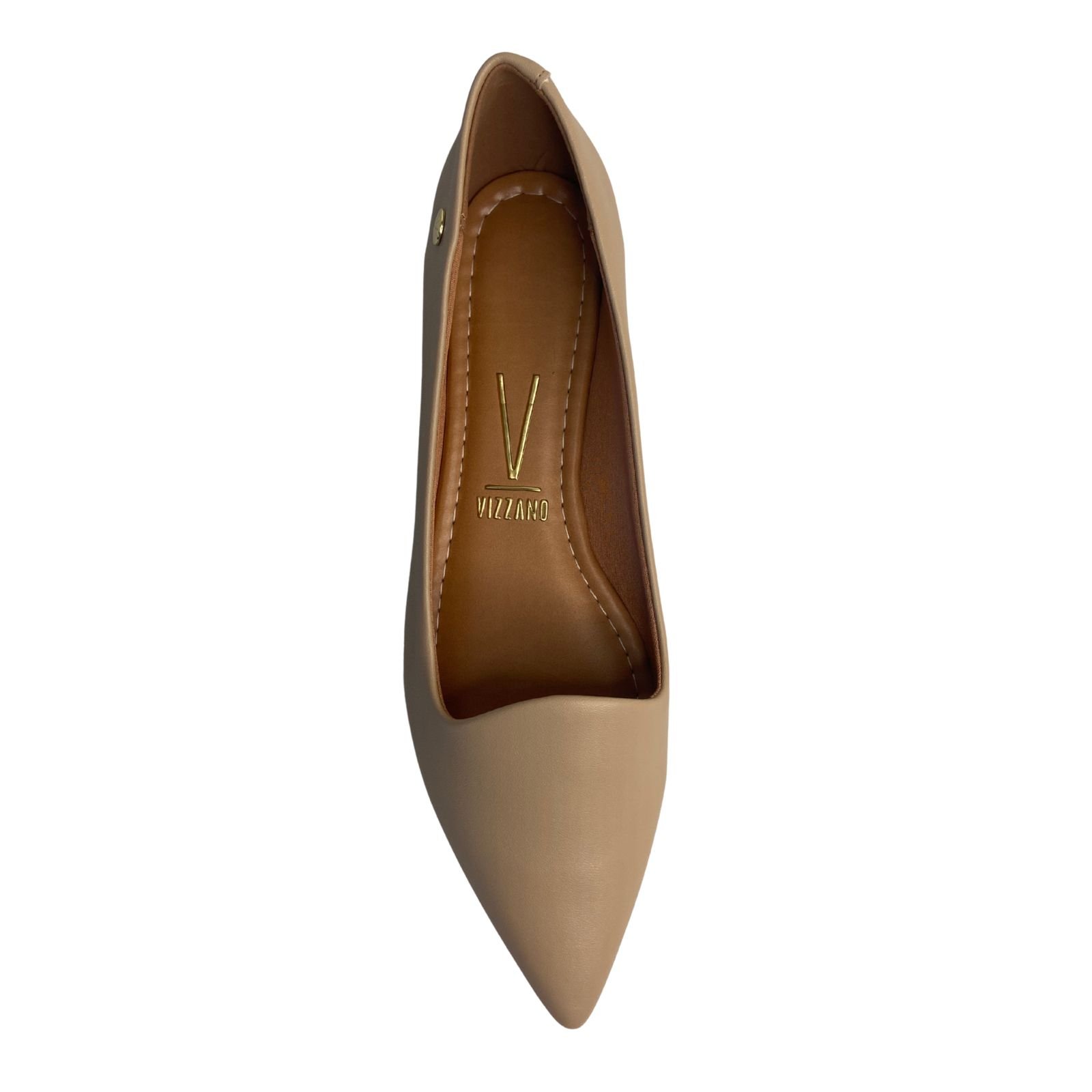 Sapatilha Bico Fino Casual Feminino Vizzano 1206261 Bege Bege 4