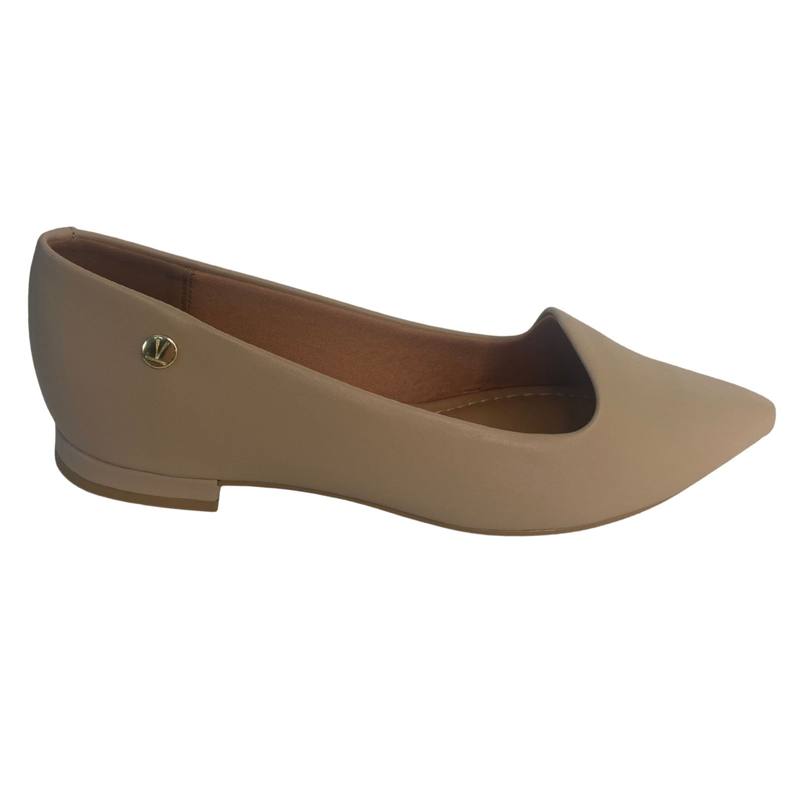 Sapatilha Bico Fino Casual Feminino Vizzano 1206261 Bege Bege 2